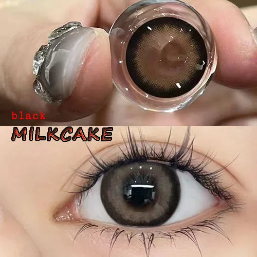 BXOXO Coslens Dolly 14.50mm Eyewear Glasses Women Men Soft Contacts Lenses  линзы для глаз цветные Hot Milk
