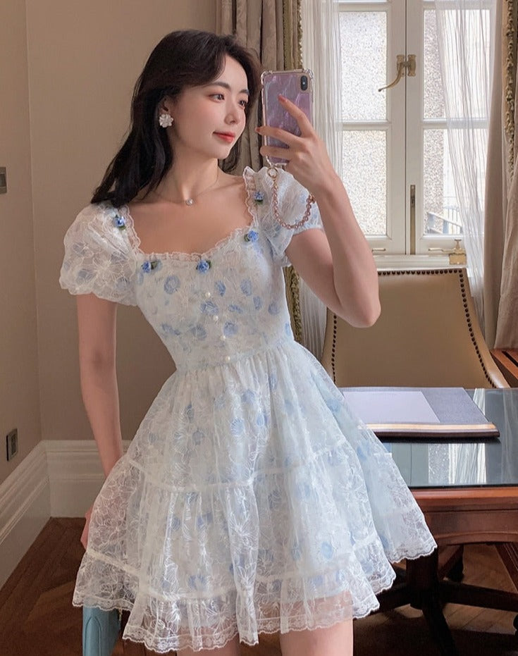 BXOXO - Sweet Floral Lace Dress