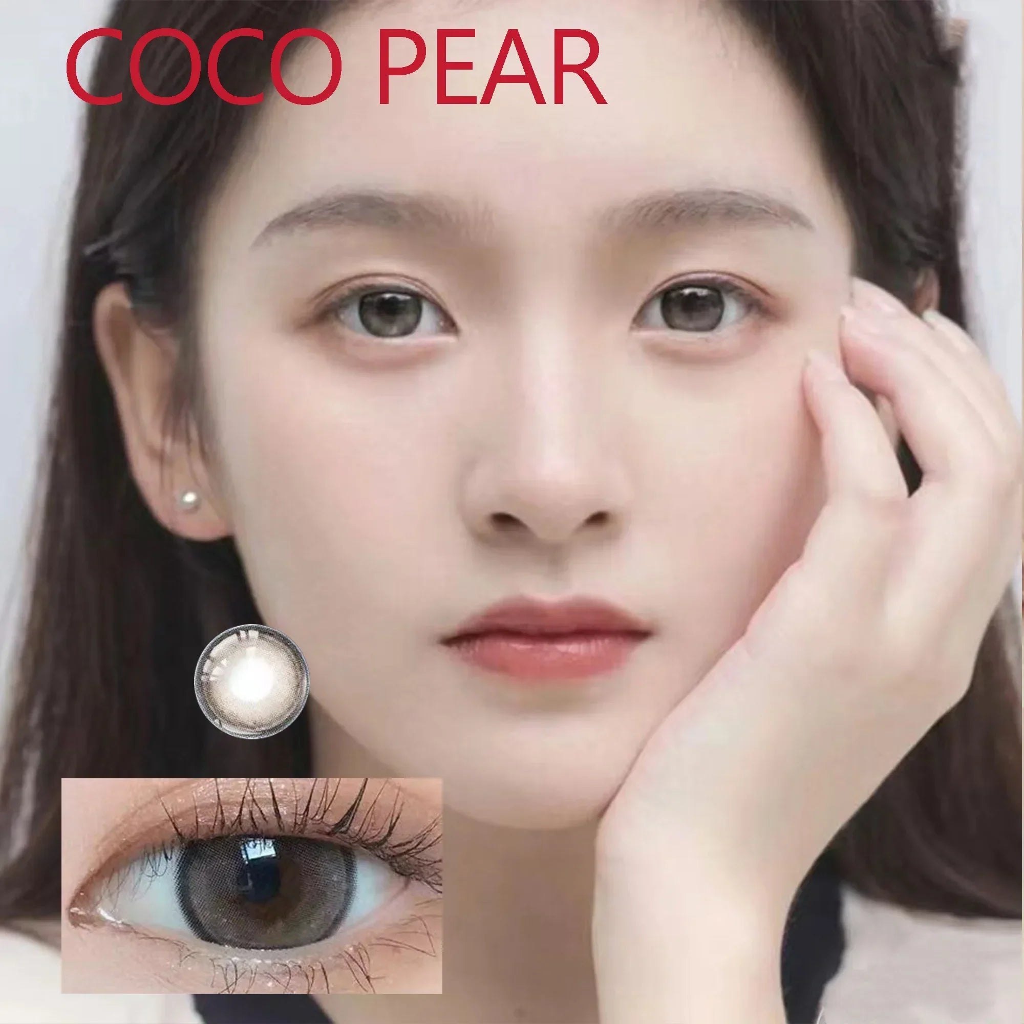 BXOXO Coslens 14.20mm Soft Contact Lenses with Power Women Men Fashion Eyewear lentes de contacto Coco Pearl