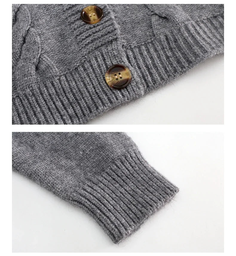 Bxoxo Short style high-waisted slim plastic sweater women spring new single-breasted knitted cardigan twist small jacket