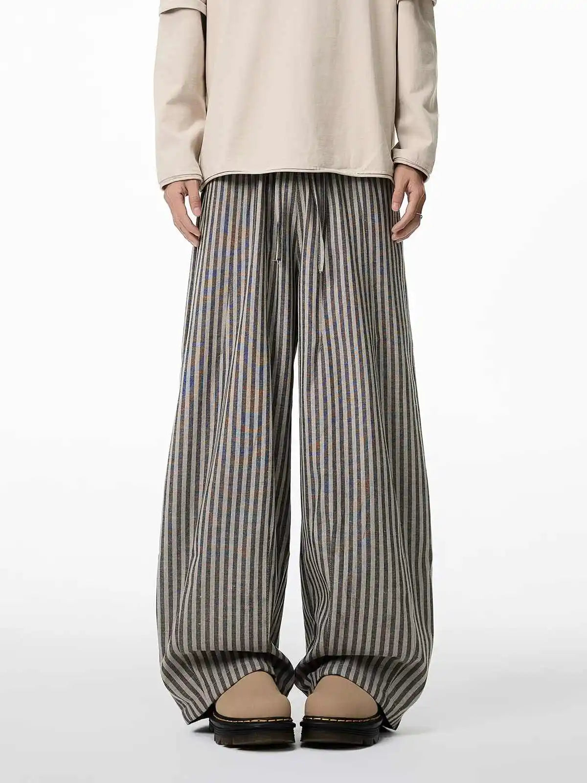Bxoxo Women's Black Gothic Striped Long Pants Baggy Sweatpants Harajuku Y2k Emo Vintage Oversize Trousers Japanese 2000s Style Clothes