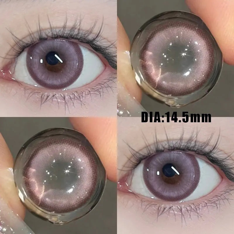 BXOXO 1Pair Red Colour Contacts Lenses Prescription Myopia Halloween Red Eye Lenses Beauty Pupil Makeup Lenses
