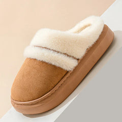 BXOXO Fashion Fluffy Plush Thick Bottom Slippers New Winter Womens Thicken Warm Slippers Casual Indoor Indoor Cotton Slides Shoes