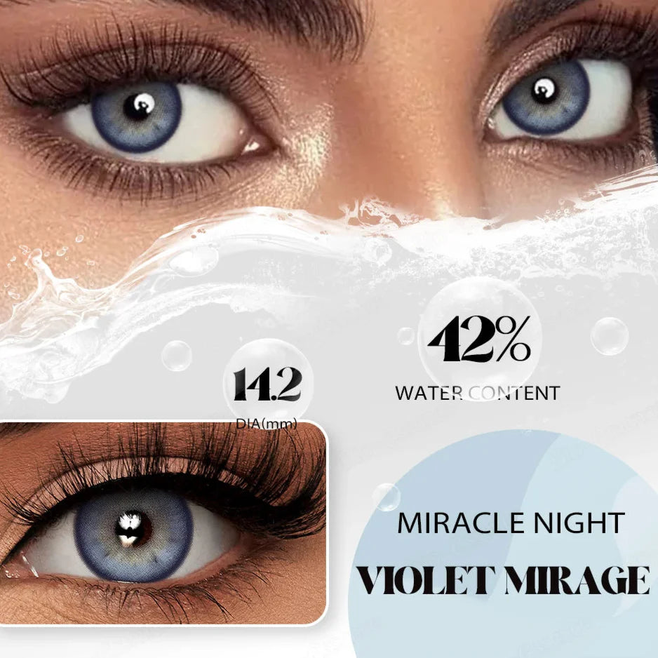 BXOXO Color Contact Lenses with Myopia 0--6.00 Colored Pupils for Natural Effect Eyes Fashion Women Lenses