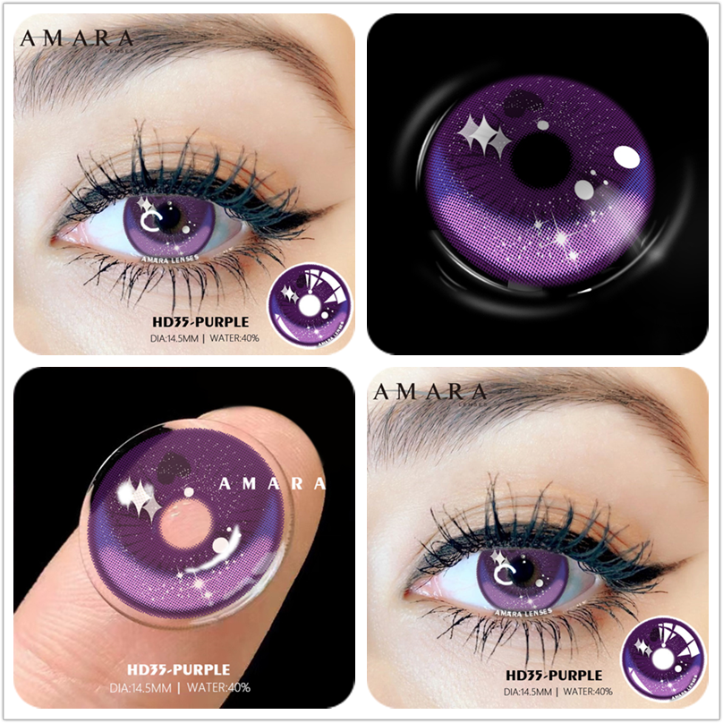 BXOXO Color Contact Lenses For Eyes 2pcs Anime Cosplay Colored Lenses Blue Crazy Halloween Lenses Contact Lens Beauty Makeup