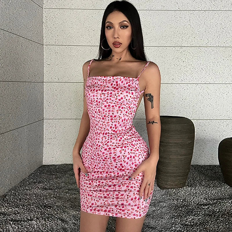 BXOXO New Fashionable and Sexy Hot Girl One Collar Strap Dress Sexy Tight Skirt Sleeveless New Dress For Women