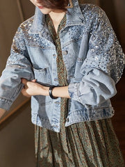 Bxoxo Denim Jacket For Women's Jackets For Women Denim Coats Women's Denim Jacket Jean Jacket For Womens Women Coat New In Outerwears