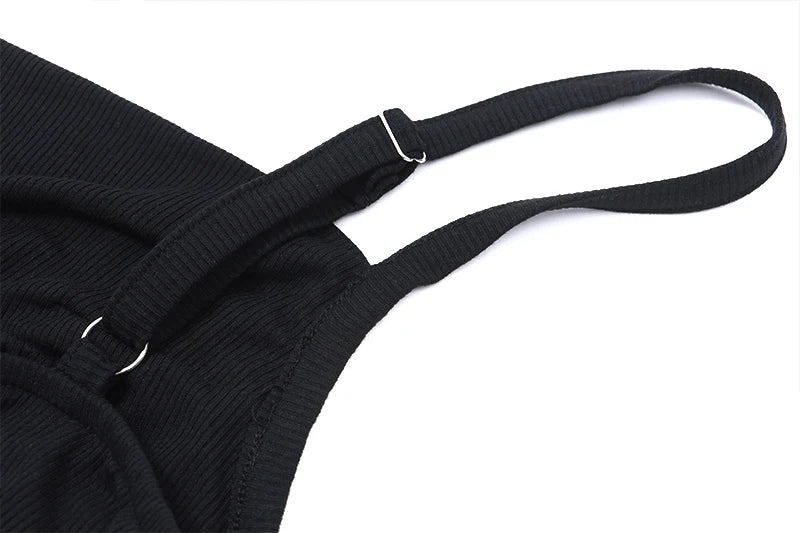 Bxoxo Spaghetti Straps Ruched Tank Top Casual All-matching Low-cut Backless Crop Tops Simple Underwear Bodycon Corsets