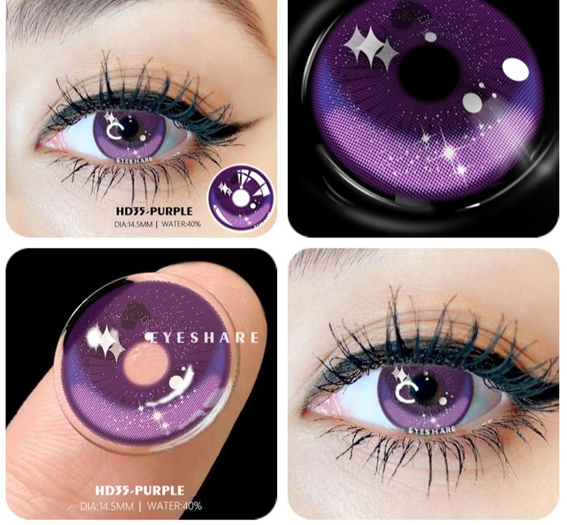 BXOXO 2pcs Colored Contact Lenses For Eyes Cosplay Colored Lenses Blue Contact Lens Yearly Beautiful Pupil Eyes Contact Lens