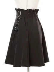 BXOXO 2025 Y2k Aesthetic Harajuku Style Sweet Girl High Waist Mini Bandage Skirt Slim Women Solid Streetwear Gothic Jk Saia Feminina