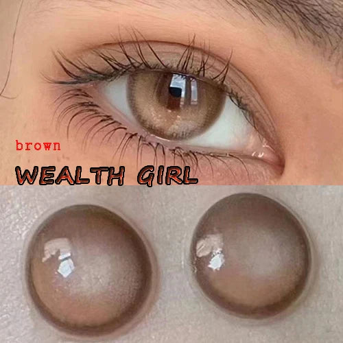 BXOXO Coslens Dolly 14.50mm Eyewear Glasses Women Men Soft Contacts Lenses  линзы для глаз цветные Hot Milk