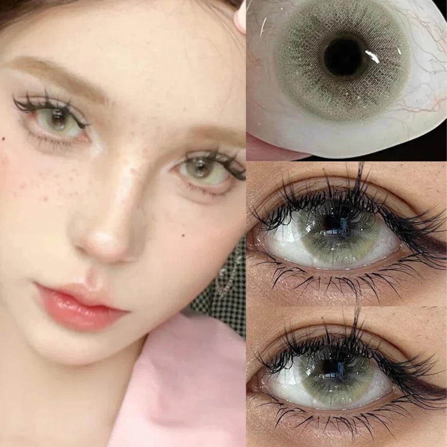 BXOXO 1 Pair Color Contact Lenses for Eyes Anime Makeup Accessories Comic Tears Cosplay Lense Blue Lenses Green Eye Lenses
