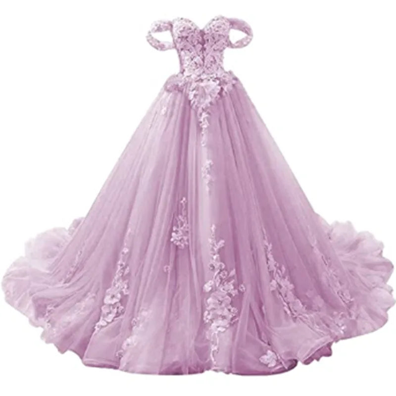 BXOXO Luxury Sky Blue Lace Quinceanera Dresses Sweetherts Tulle Party Vestidos 15 Anos Vintage Ball Gown Quinceanera Gown