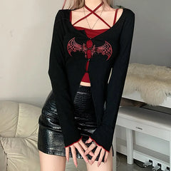 BXOXO - Dark Bat Two-Piece Top