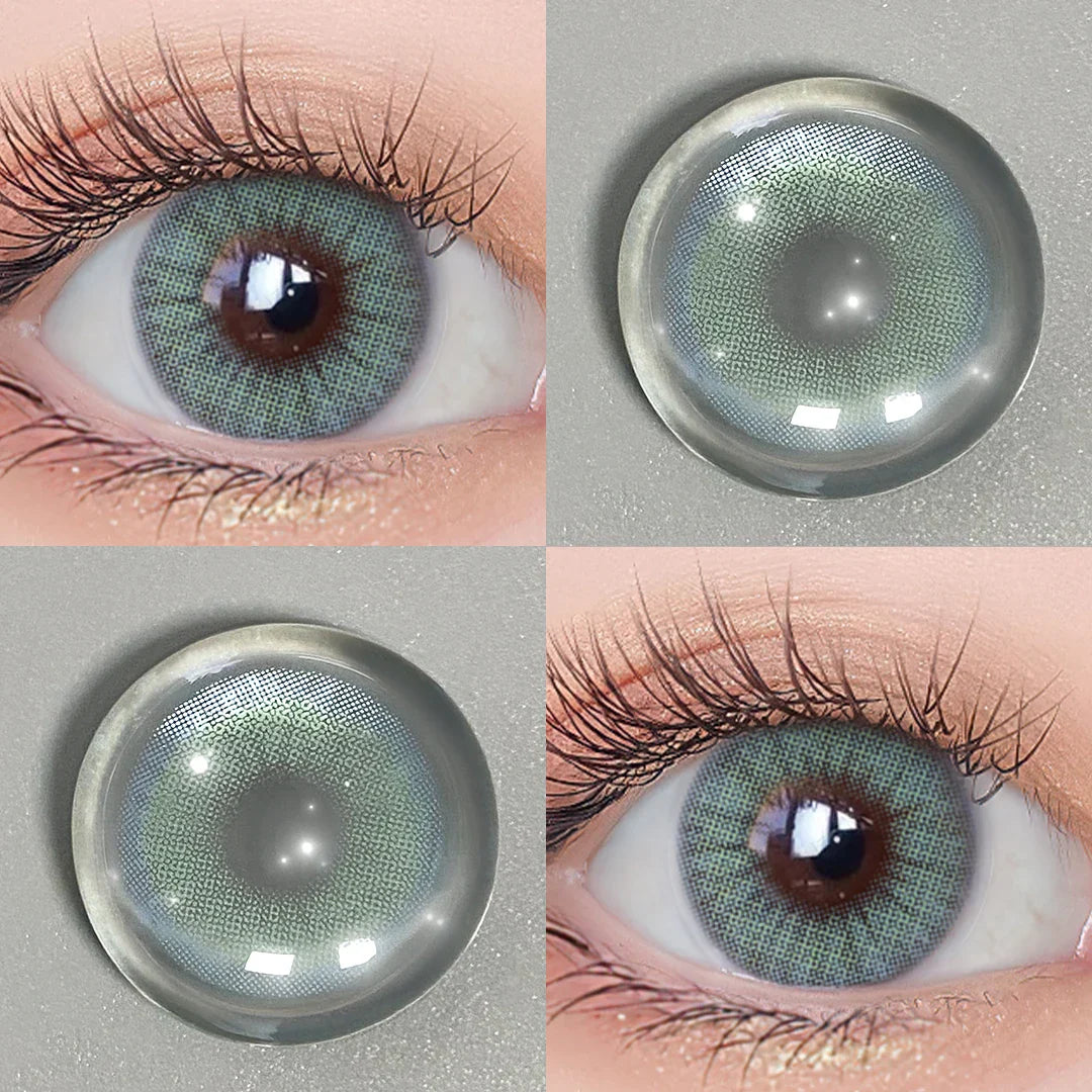 BXOXO Natural Contact Lenses with Degree Colored Pupils for Eyes Cosmetics  Lenses with Diopters Prescription Lenses Icy Gray Lens