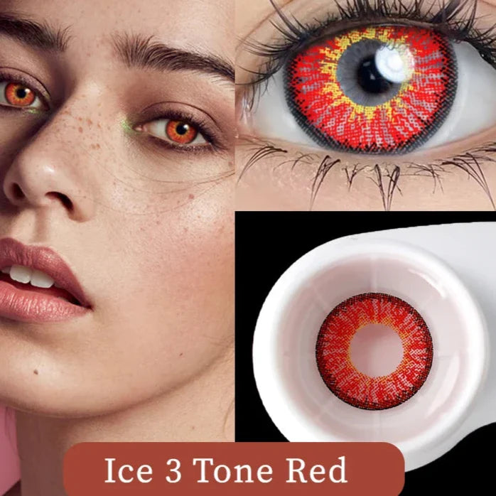 BXOXO 1 Pair Hot sales Color Contact Lenses with Diopter Myopia Eyes Cosplay Contacts Lens  Halloween Contact Lenses Makeup