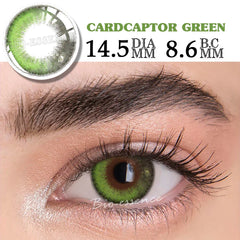 BXOXO Green Lenses 1 Pair Colored Contact Lenses for Eyes Anime Accessories Anime Lenses Cosplay Lenses Halloween