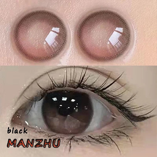 BXOXO Coslens Eye Glasses 14.20mm Contact Lenses with Power Women Men lentes de contacto Apple Crumble