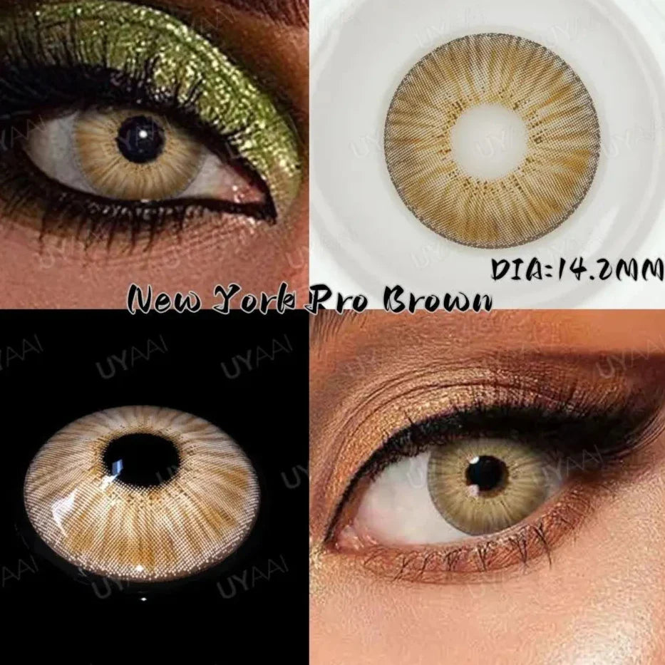 BXOXO ãâ‚?*contacts Lenses+1*tweezers+1*lenses Case】DNA Taylor Series Yearly Contact Lens Gray Blue Beauty Eyes Colored Eyes Makeup