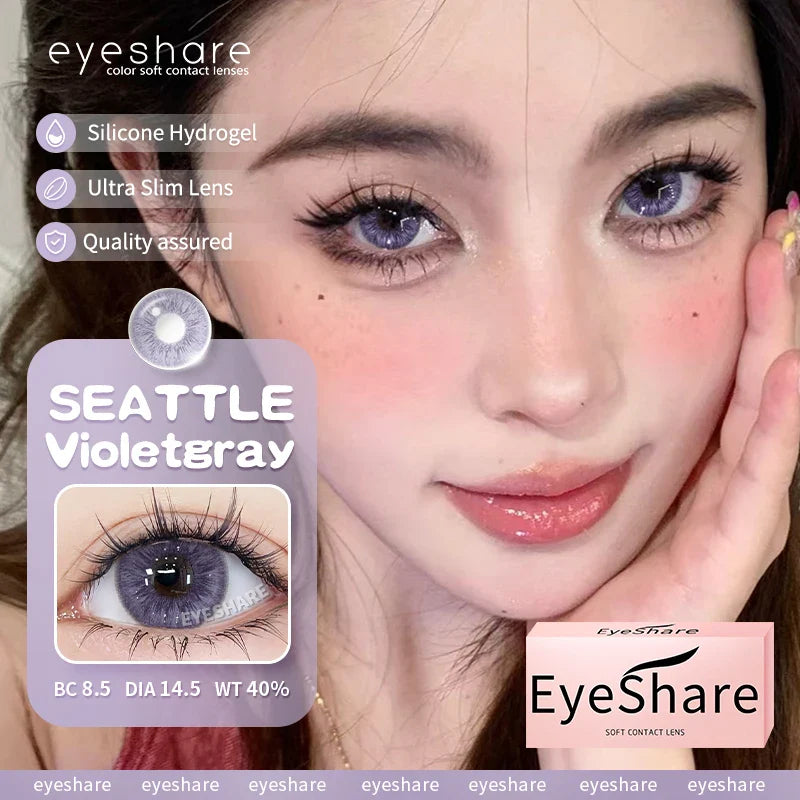 BXOXO 1Pair New Colored Contact Lenses for Eyes Brown Contact Lenses Blue Eye Lens Yearly Cosmetic Lenses Green Eye Contacts