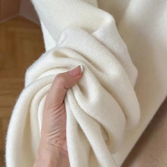 Bxoxo Autumn Casual Wide Leg Pants for Women High Waist Drawstring Soft Warm All Match Pants Korean Solid Simple Straight Trousers New