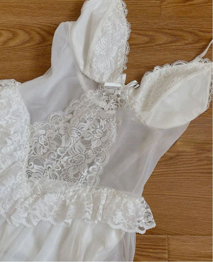 BXOXO Autumn White Fairy Vintage Sweet Dress Women Mesh Lace Sexy Casual Korean Dress Female Patchwork Designer Princess Dresses