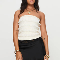 BXOXO Women Ruched Tube Top Sexy Sleeveless Strapless Top Y2k Backless Tube Top Fairy Going Out Top Cute Bandeau Streetwear