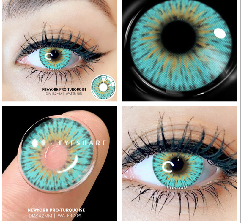 BXOXO 2pcs Colored Contact Lenses For Eyes Cosplay Colored Lenses Blue Contact Lens Yearly Beautiful Pupil Eyes Contact Lens