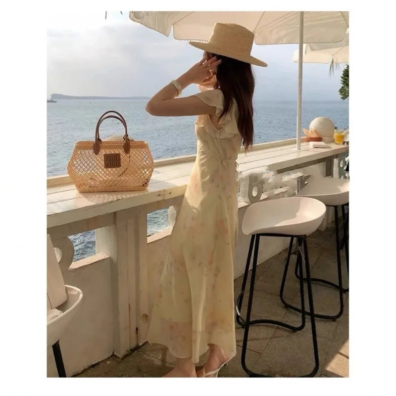 Bxoxo Spring New Women's Chinese Style Dress Summer Women's New Chinese Versatile Midi Skirt