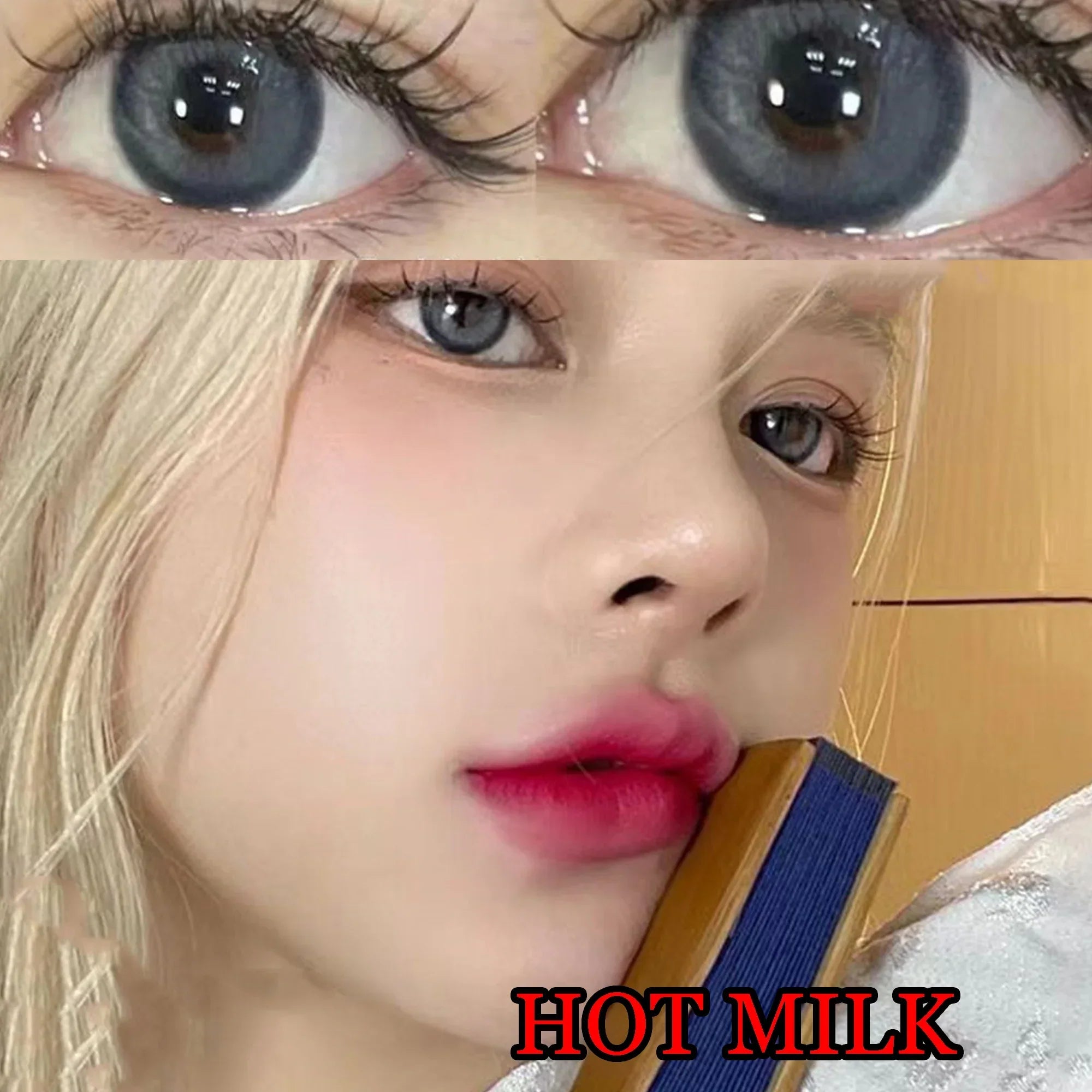 BXOXO Coslens Dolly 14.50mm Eyewear Glasses Women Men Soft Contacts Lenses  линзы для глаз цветные Hot Milk