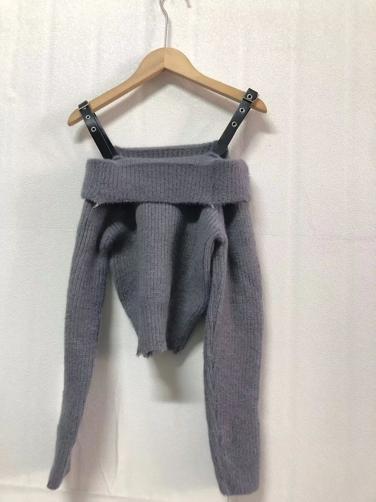 Bxoxo Strapless Sweaters Jumper Y2k Clothes Sexy Off Shoulder Vintage Red Pullover Tops Knitwear Autumn Loose Sueter Mujer 2025