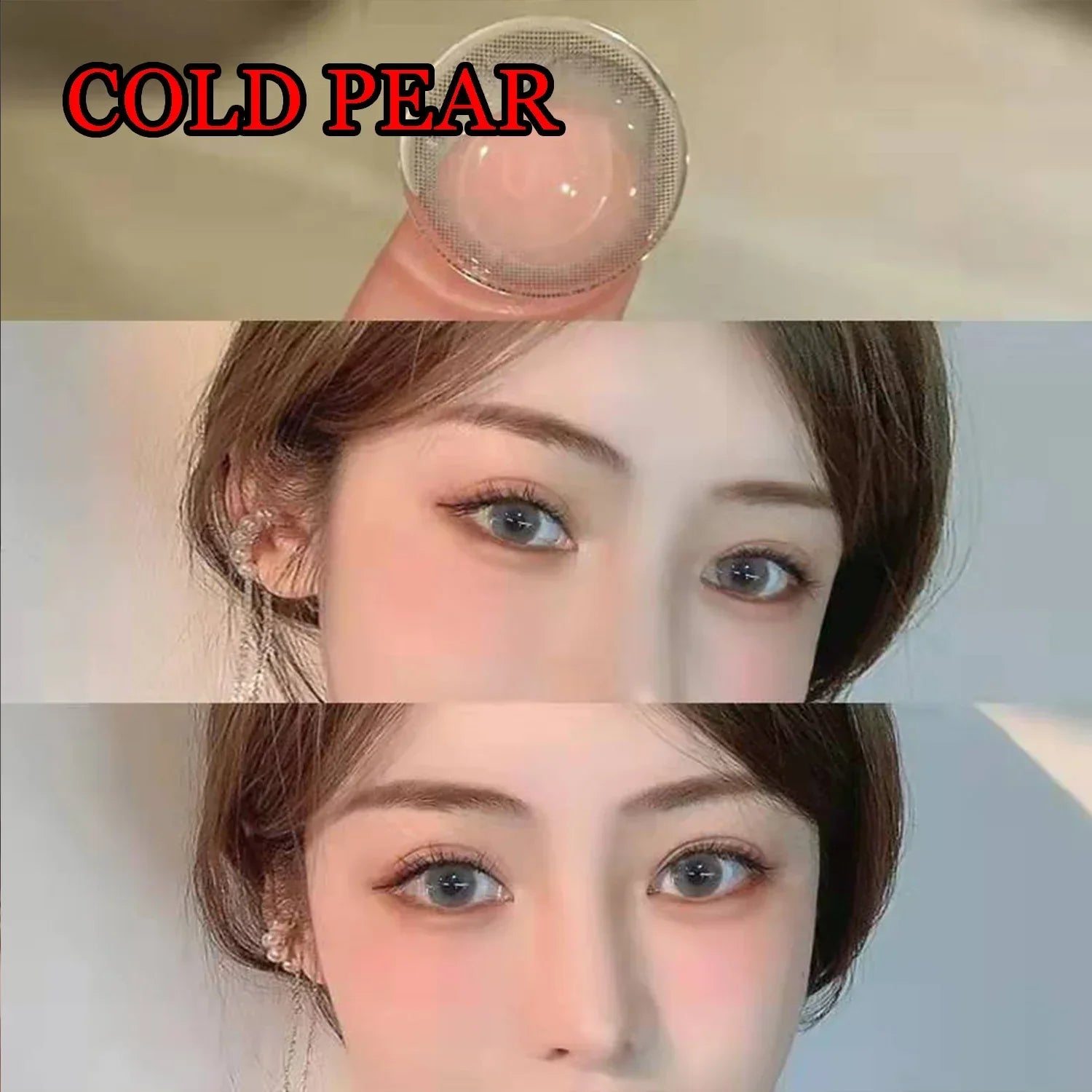 BXOXO 14.00mm Natural Glasses Accessories Cosmetic Color Soft Contacts Lenses for Eyes линзы для глаз цветные Cold Pear