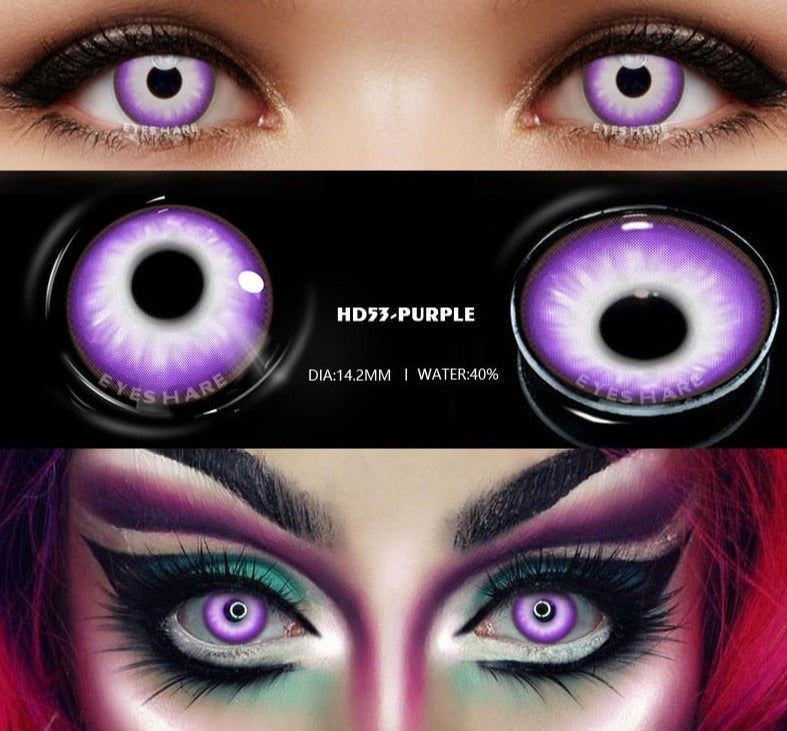 BXOXO 1pair Halloween Cosplay Color Contacts Lenses For Eyes Blue Black Colored Lens Anime Yearly Beauty Makeup Contacts Lens