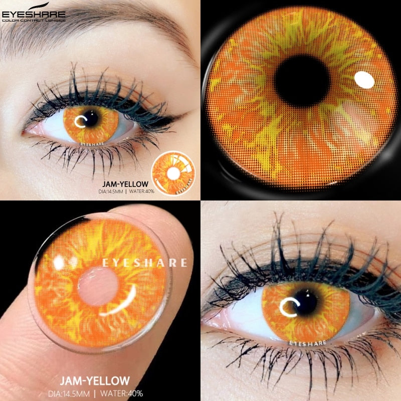 BXOXO Color Contact Lenses For Eyes 2pcs Anime Cosplay Colored Lenses Blue Crazy Halloween Lenses Contact Lens Beauty Makeup