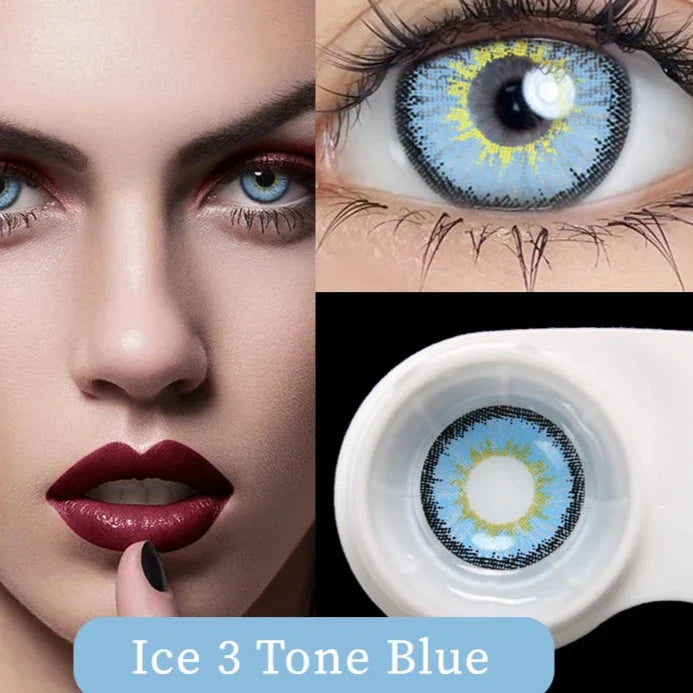 BXOXO 1 Pair Hot sales Color Contact Lenses with Diopter Myopia Eyes Cosplay Contacts Lens  Halloween Contact Lenses Makeup