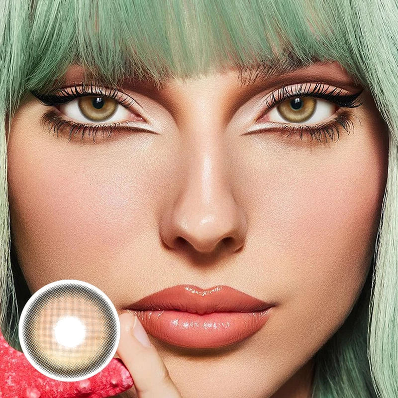 BXOXO 1 Pair Colored Contact Lenses Natural Look Brown Eye Lenses Gray Contact Blue Lenses Fast Delivery Green Eye Lenses