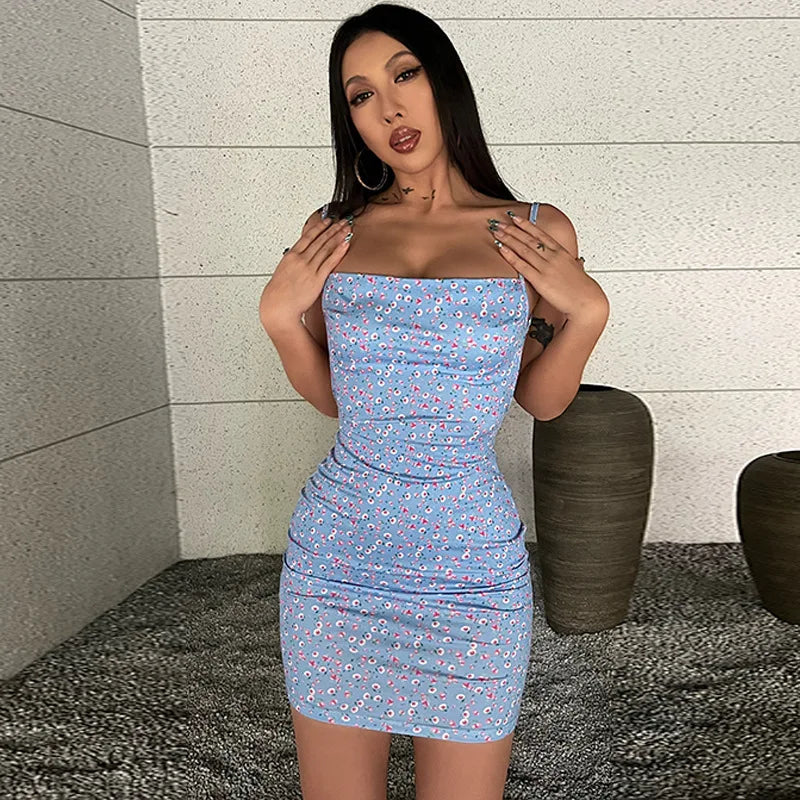 BXOXO New Fashionable and Sexy Hot Girl One Collar Strap Dress Sexy Tight Skirt Sleeveless New Dress For Women