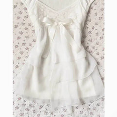BXOXO Hot Sweet Lace T-shirt Slim Y2k Punk Harajuku Korea V-Neck Womans Clothing Sexy Goth Vintage 2000s Bow Summer Fairy Fashion Tees