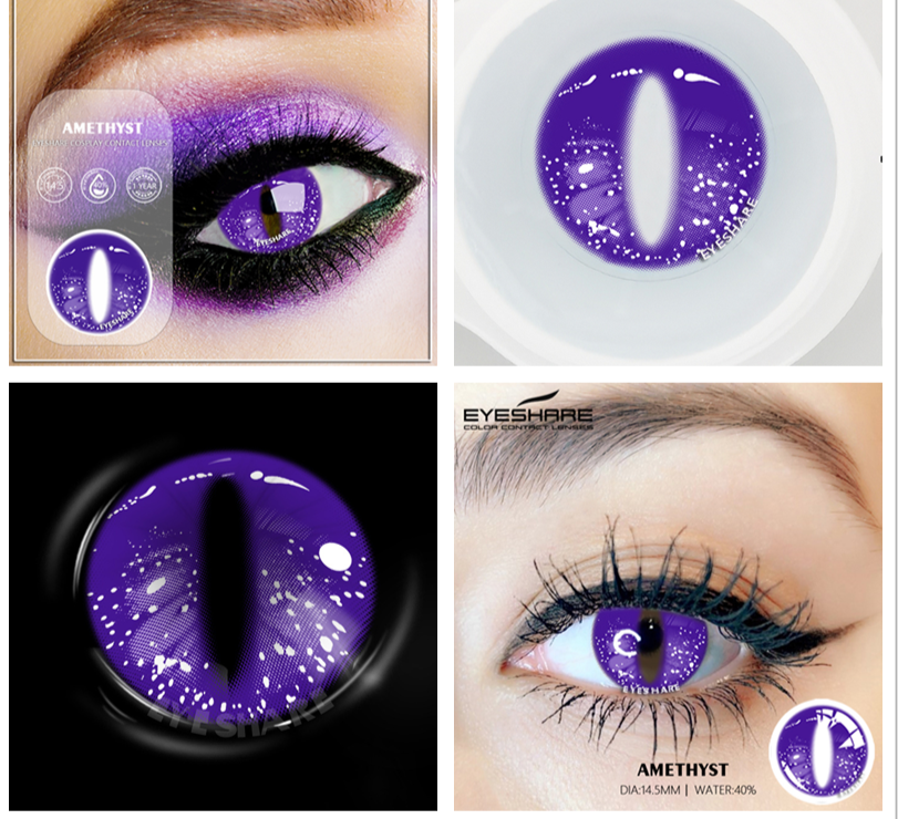 BXOXO 2pcs Colored Contact Lenses For Eyes Cosplay Colored Lenses Blue Contact Lens Yearly Beautiful Pupil Eyes Contact Lens