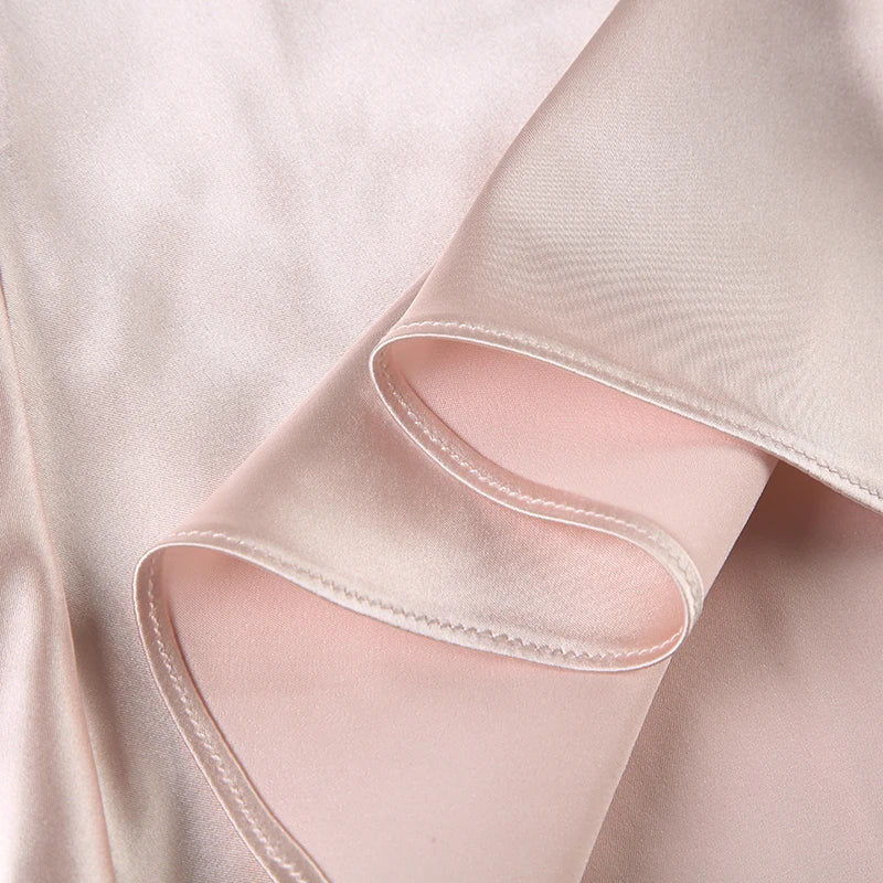 BXOXO Kawaii Bandage Lace Pink Camisole Women Sexy Sweet Patchwork Satin Crop Tops with Slit Summer y2k Vintage Tank Tops Cute