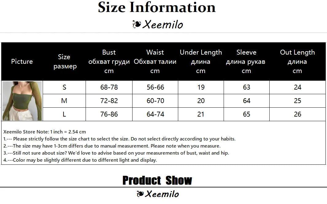 Bxoxo Aesthetic Vintage Women 2 Piece Sets Green Strapless Tank Top With Sexy Mesh Sheer Flare Long Sleeve Shawl Street Outfit