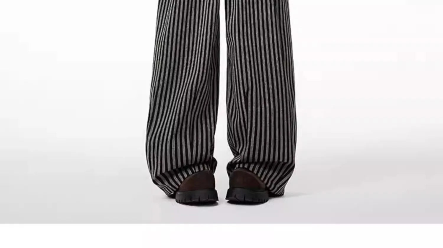 Bxoxo Women's Black Gothic Striped Long Pants Baggy Sweatpants Harajuku Y2k Emo Vintage Oversize Trousers Japanese 2000s Style Clothes