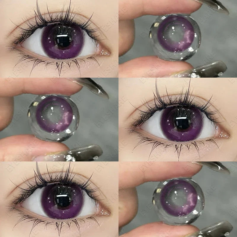 BXOXO 1 Pair New Colored Contact Lenses for Eyes Korean Lens Natural Big Eye Lenses Brown Lenses Blue Eye Contacts Red Lenses