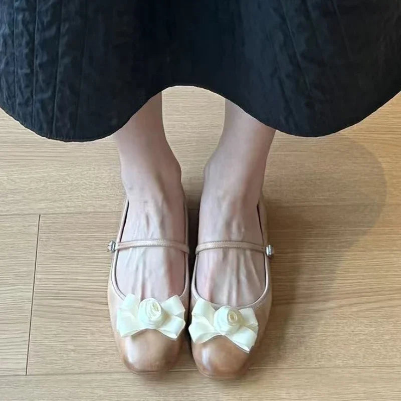 BXOXO Bow Women Flats Loafers Shoes Elegant Summer Shallow Woman Sandals 2025 Trend Soft Walking Dress Casual Sport Chaussures Femme