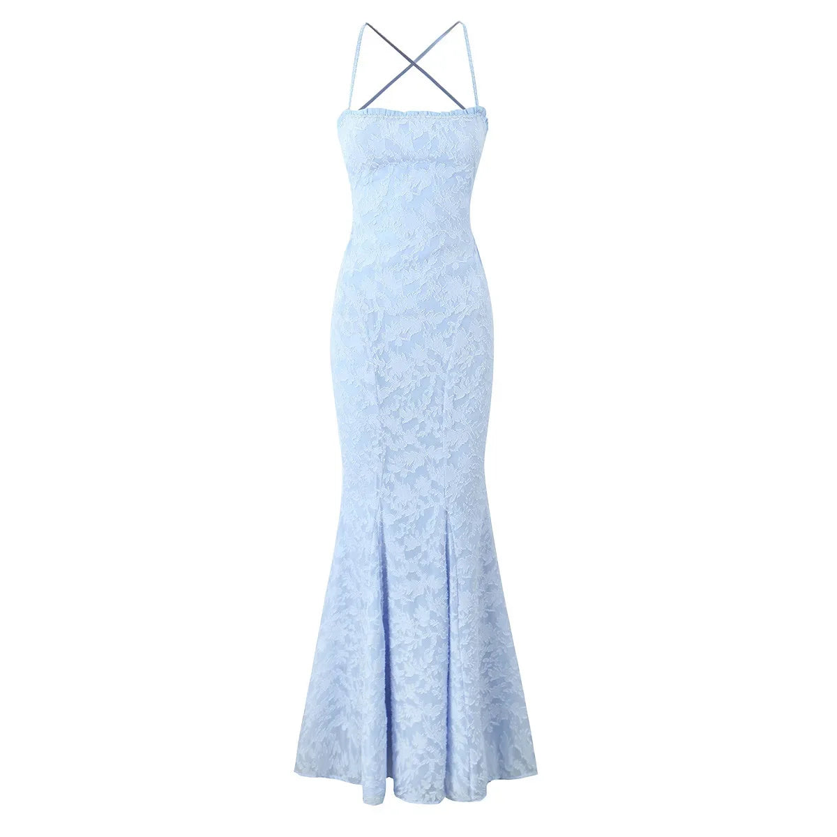 BXOXO Backless Women's Evening Party Dress Sexy Lace Up Maxi Dress Sleeveless Orange Wedding Guest Dresses