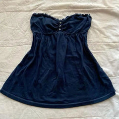 BXOXO Vintage Y2K Tide Fashion Women Minimalist Tube tops Summer Harajuku Aesthetic Classic Singlet  Cute Maiden Casual Tide Camisole