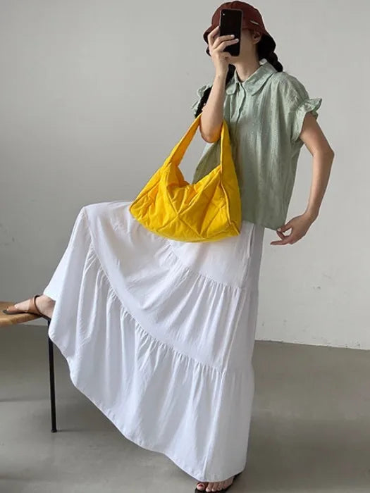Bxoxo Sweet Embroidered Flower Women's irt Korean Sle Summer New Faion Tea Li Tea Qi Chic Top Beautiful Blouse Bubble Sve