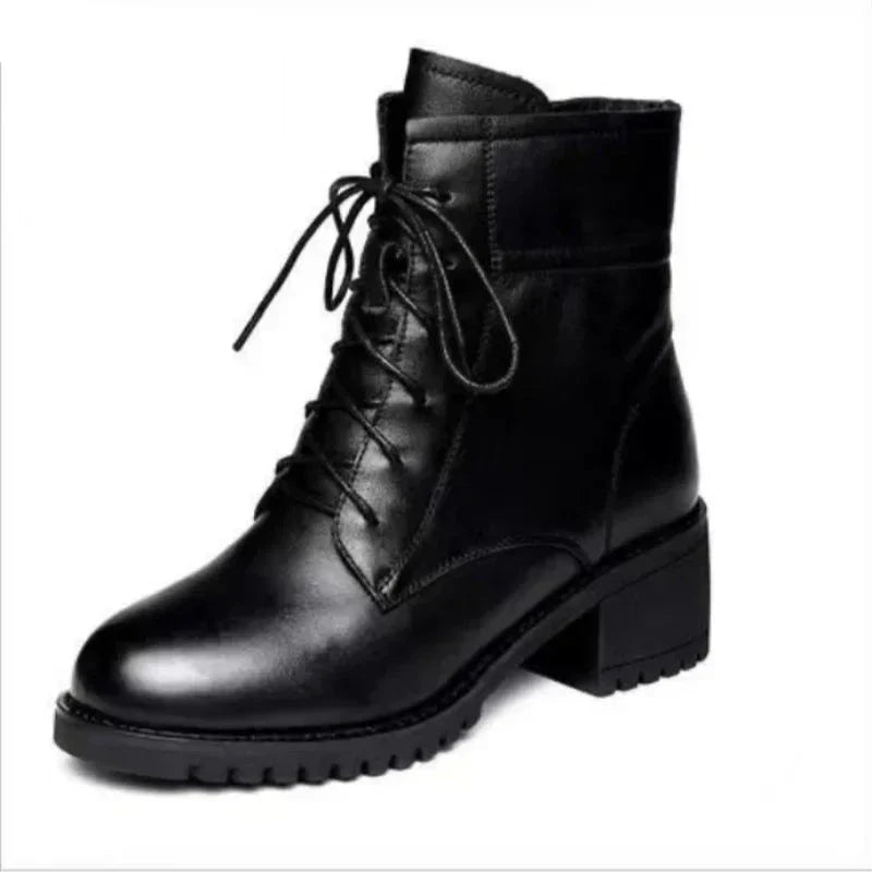 BXOXO High Quality Ladies Shoes Side Zipper Women's Boots Fashion Cross-tied Modern Boots Women Hot Sale Plus Size Ankle Boots