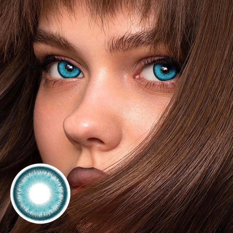 BXOXO 1 Pair Colored Contact Lenses Natural Look Brown Eye Lenses Gray Contact Blue Lenses Fast Delivery Green Eye Lenses