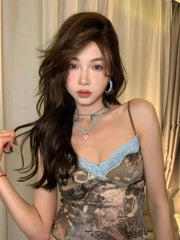 BXOXO Summer Vintage Top Sleeveless Tank Tops Women Y2k Retro Bralette Crop Top Streetwear Halter Top Party Korean Style Tee